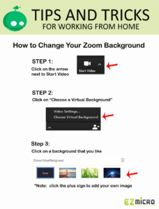 EZ Micro Tips & Tricks: How to Change your Zoom Background